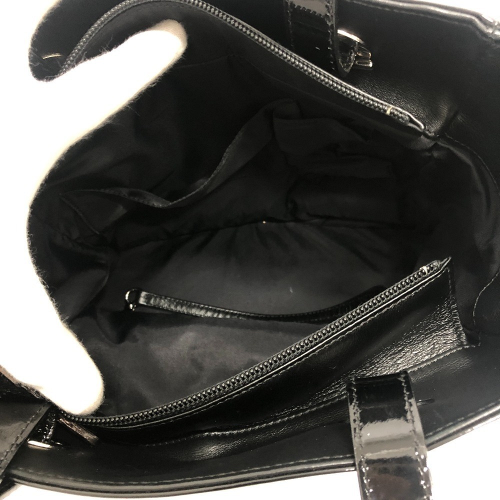 CHANEL Black Leather Logo Tote Bag - Picture 9 of 12